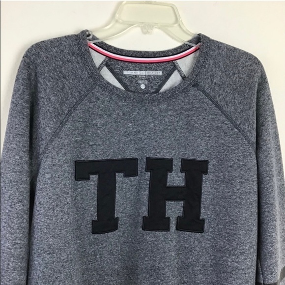 Tommy Hilfiger Sweater Pullover Gray Size L - Picture 4 of 6